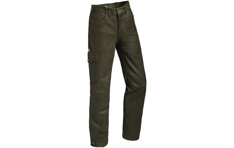 La Chasse® Damen-Büffellederhose mit Beintasche