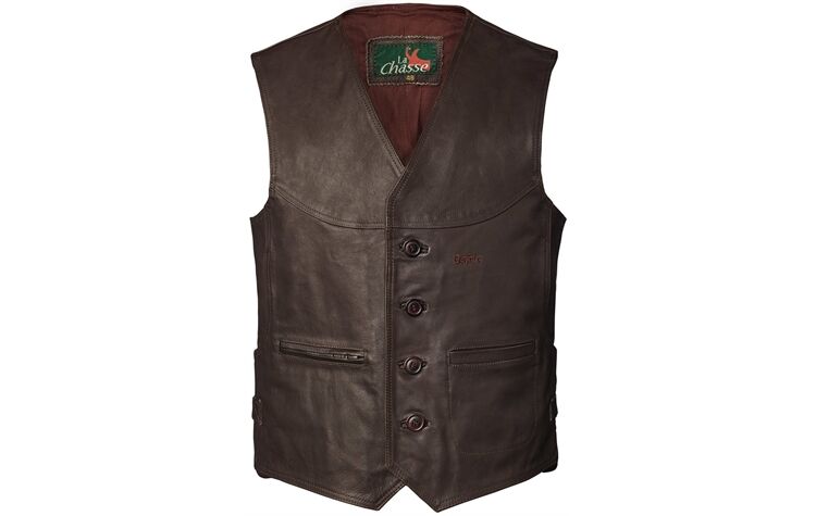 La Chasse® Strapazierfähige Büffellederweste
