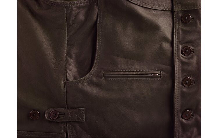 La Chasse® Strapazierfähige Büffellederweste