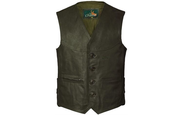 La Chasse® Strapazierfähige Büffellederweste