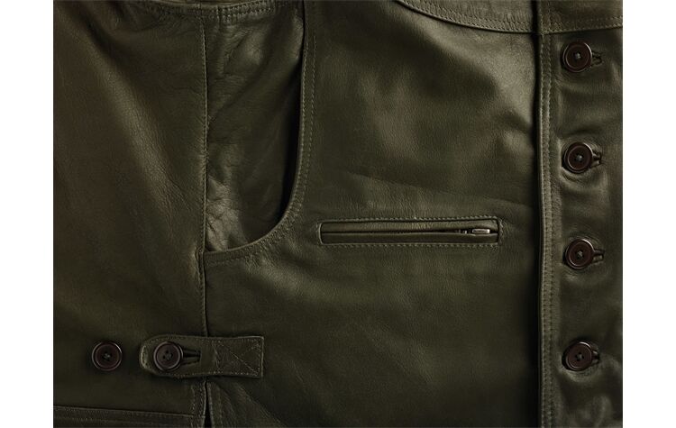 La Chasse® Strapazierfähige Büffellederweste