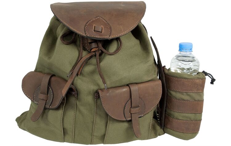 Hubertus Hunting Wanderrucksack "Canvas" mit Flaschenhalter 10299873/315 Jagdrucksack 