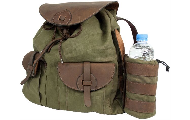 Hubertus Hunting Wanderrucksack "Canvas" mit Flaschenhalter 10299873/315 Jagdrucksack