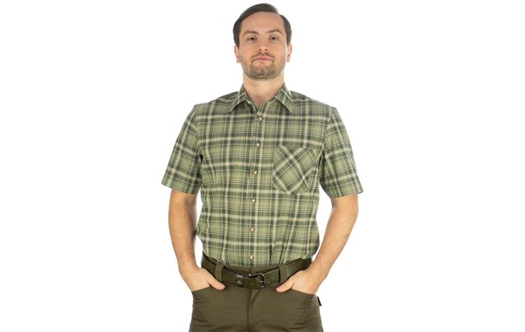 OS Trachten® Karohemd kurzarm