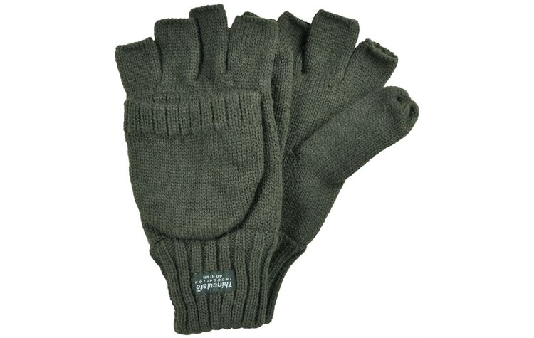 Skogen Strick-Fingerhandschuhe Jagdhandschuhe mit Schießfinger oliv/grün Schießhandschuhe Jäger 20005932/315