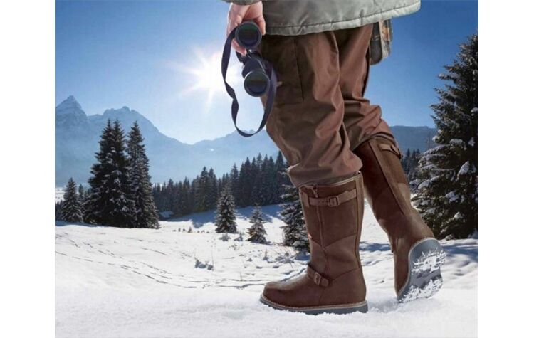 Demar Pelzgefütterter Jagd-Winterstiefel Jagdstiefel Ansitzstiefel Herren Tirol Deluxe 6468 Pelzstiefel hoch wasserdicht Jägerstiefel Ansitzstiefel Tirol Deluxe 6468