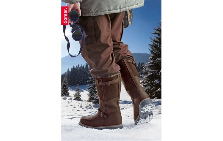 Demar Pelzgefütterter Jagd-Winterstiefel Jagdstiefel Ansitzstiefel Herren Tirol Deluxe 6468 Pelzstiefel hoch wasserdicht Jägerstiefel Ansitzstiefel Tirol Deluxe 6468