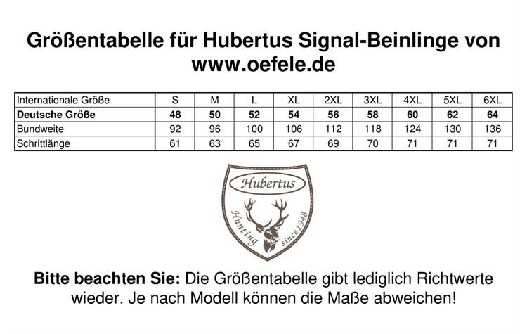 Hubertus® Funktionelle Beinlinge