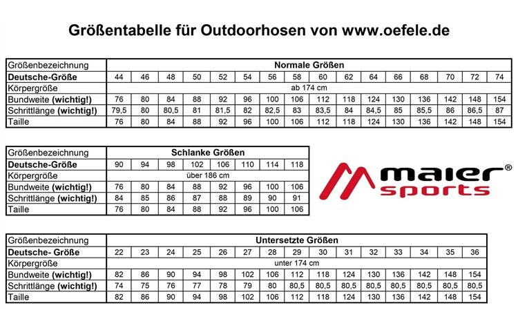 Maier Sports® Leichte Zip-Outdoorhose "Zillertal"
