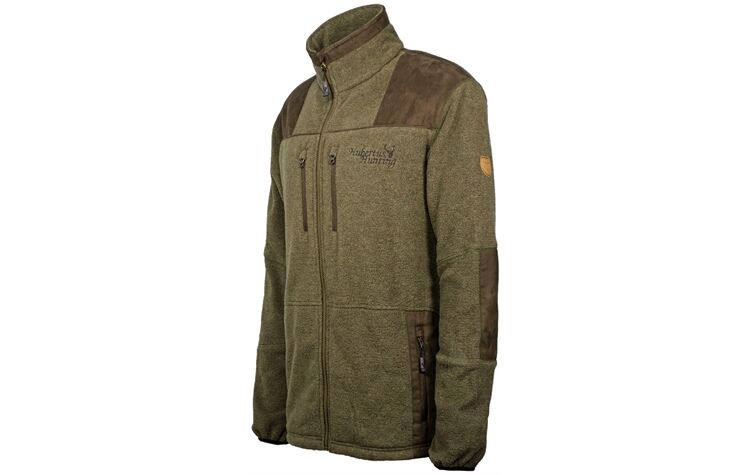 Hubertus® Jagd-Fleecejacke "Lahti" oliv/braun Jagdjacke flauschig warm Outdoorjacke für Jagd, Angeln, Freizeit, Natur & Outdoor von Oefele Jagdbekleidung geräuschlos Freizeitjacke 10823670/328
