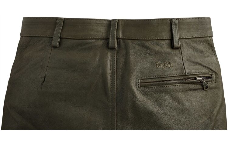 La Chasse® Damen-Büffellederhose mit Beintasche