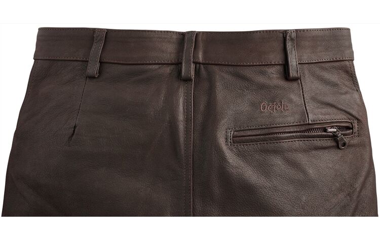 La Chasse® Robuste Büffellederhose mit Beintasche