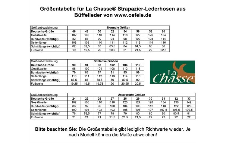 La Chasse® Strapazier-Lederhose aus Büffelleder