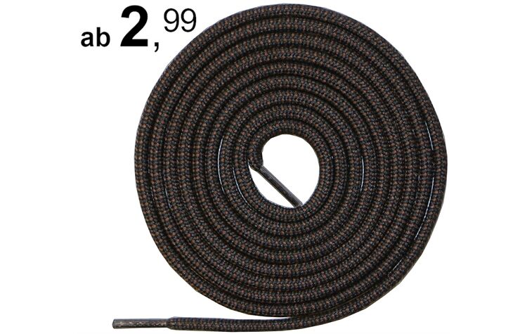 La Chasse® 1x Paar Ersatzschnürsenkel (extra lang) Länge 120 cm, 170 cm, 220 cm für Halbschuhe & Wanderschuhe mit hohem Schaft braun Schnürer Ersatz-Schnürsenkel Schuhbendel von Oefele Jagd