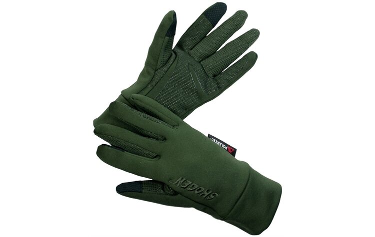 Skogen® wärmende Stretchhandschuhe Jagdhandschuhe oliv/Grün Herren