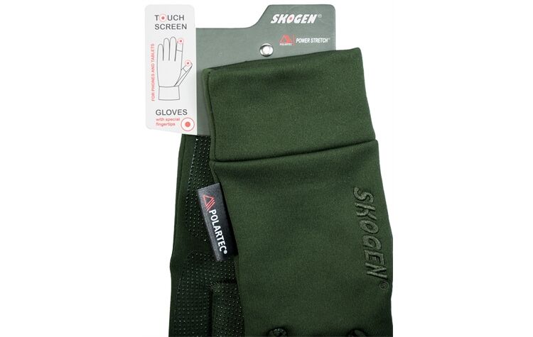 Skogen® wärmende Stretchhandschuhe Jagdhandschuhe oliv/Grün Herren
