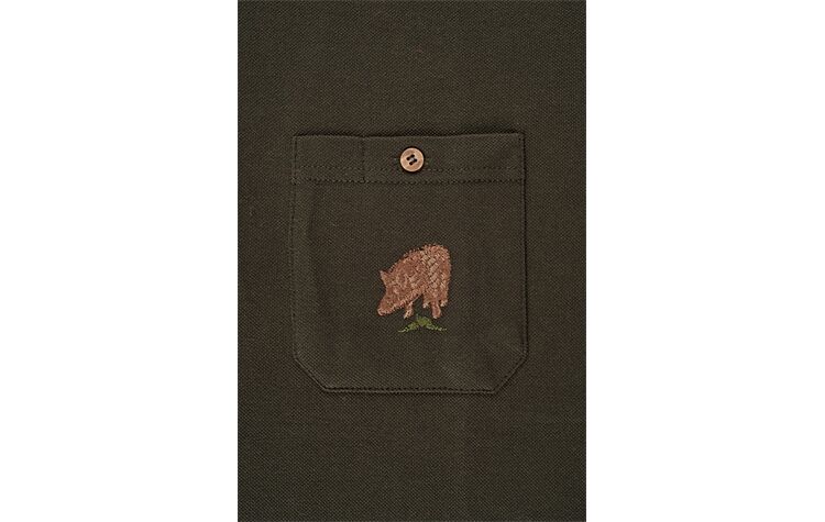 Hubertus® Polo-Shirt mit Motiv