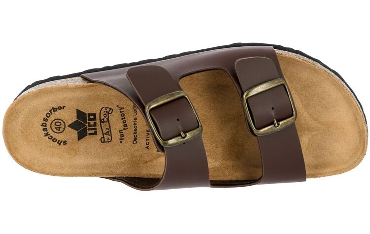 Lico Trekkingpantolette "Amalfi" Sandale braun Pantoffel Herren 560005 oder 560073