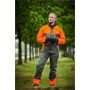 Elutex by Scheibler Signal-Regenhose oliv/orange Regenparka wasserdicht von Oefele Jagd 8128 3.000 mm Wassersäule