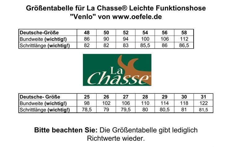 La Chasse® leichte Funktionshose "Venlo" Jagdhose Sommer Herren oliv Jägerhose Outdoorhose