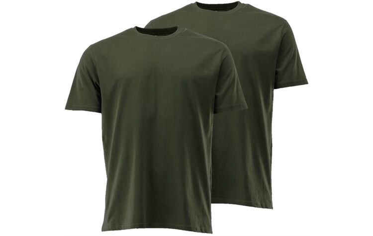 OS Trachten® T-Shirts Doppelpack 100 % Baumwolle oliv Jagdshirts Outdoor Oefele