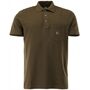 OS Trachten® Polo-Shirt mit Motiv "springender Hirsch" oliv grün Jagdshirt 128000-2711/55 oder 428006-2711/55