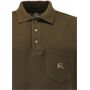 OS Trachten® Polo-Shirt mit Motiv "springender Hirsch" oliv grün Jagdshirt 128000-2711/55 oder 428006-2711/55