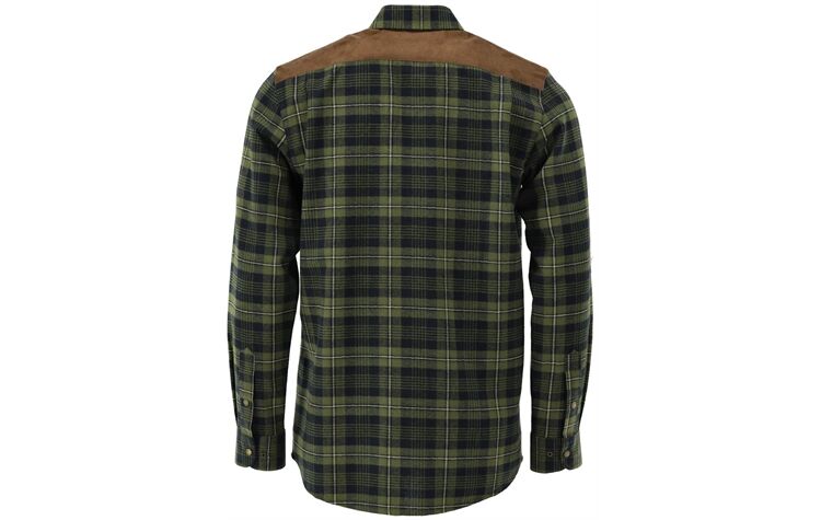 Tom Collins® Flanellhemd mit Schulterbesatz Jagdhemd oliv/grün von Oefele Jagd 410000-4264/56