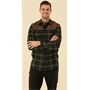 Tom Collins® Flanellhemd mit Schulterbesatz Jagdhemd oliv/grün von Oefele Jagd 410000-4264/56