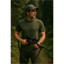 OS Trachten® T-Shirts Doppelpack 100 % Baumwolle oliv Jagdshirts Outdoor Oefele