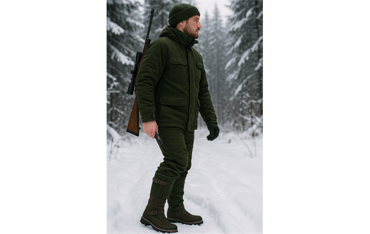 Demar Pelzgefütterter Jagd-Winterstiefel Jagdstiefel Ansitzstiefel Herren Tirol Deluxe 6468 Pelzstiefel hoch wasserdicht Jägerstiefel Ansitzstiefel Tirol Deluxe 6468