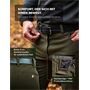 Jagdhose Monza - Robuste Arbeitshose für Herren - Cargohose mit Stretch, Schmutz- & Wasserabweisend - Taktische Outdoorhose für Trekking & Wandern - Olivgrün Wanderhose Jägerhose von Oefele