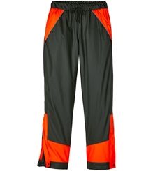 Elutex by Scheibler Signal-Regenhose oliv/orange Regenparka wasserdicht von Oefele Jagd 8128 3.000 mm Wassersäule