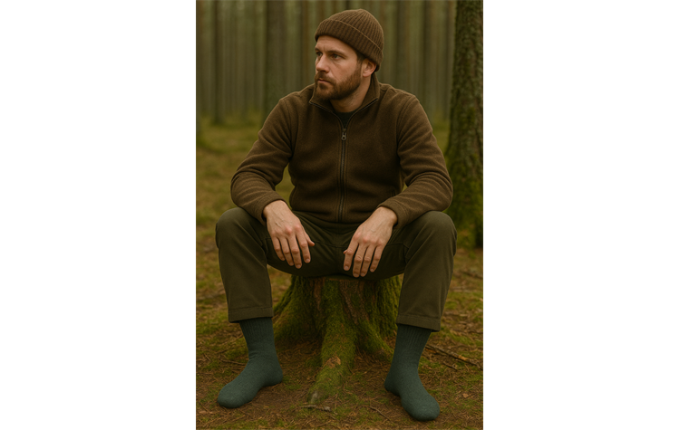 La Chasse® Thermo-Jagdsocken im 5er-Pack Jägersocken oliv/grün 70412