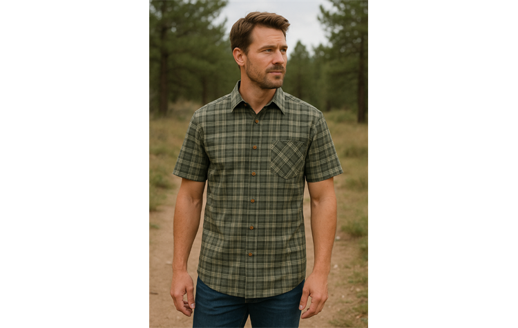 OS Trachten® Karohemd kurzarm