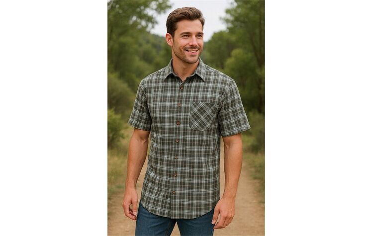 OS Trachten® Karohemd kurzarm