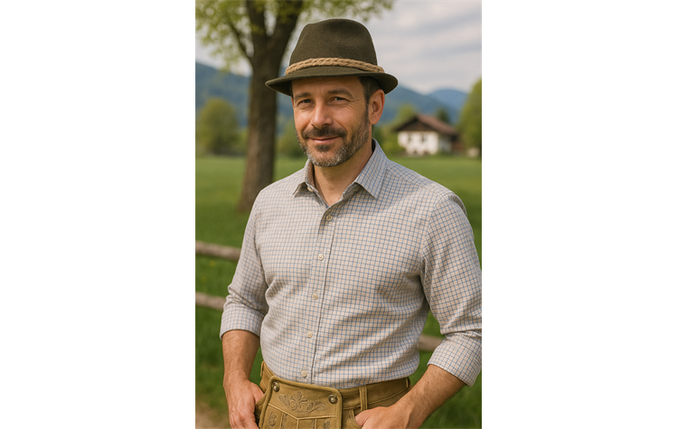 La Chasse® Lodenhut 1014, 658B, 384 Wollhut mit Kordel braun-meliert