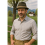 La Chasse® Lodenhut 1014, 658B, 384 Wollhut mit Kordel braun-meliert