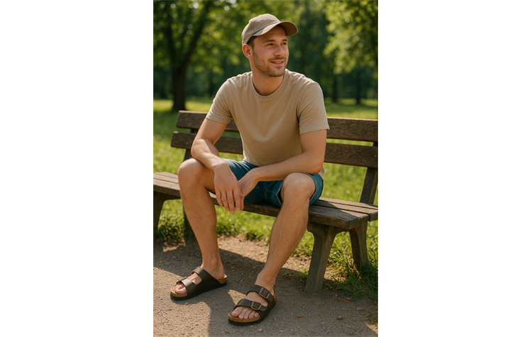 Lico Trekkingpantolette "Amalfi" Sandale braun Pantoffel Herren 560005 oder 560073