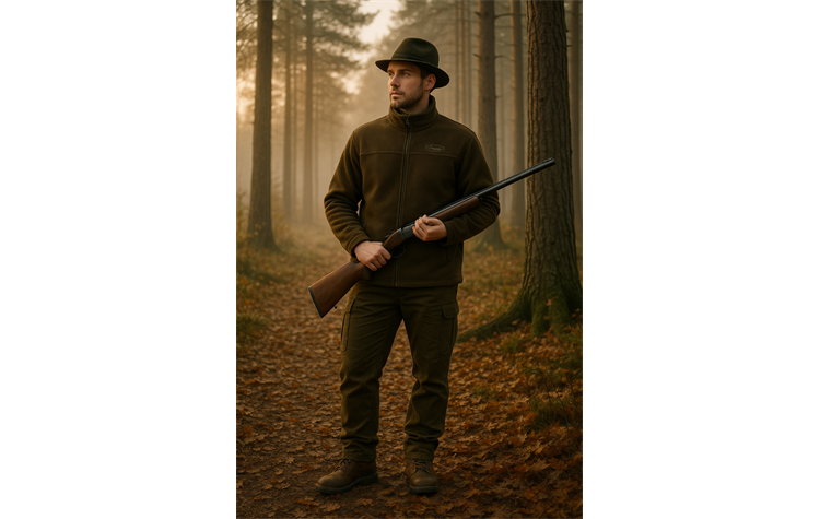 Hubertus Fleecejacke Jagd Jagdjacke Herren oliv/grün 10824644/315 warm & geräuschlos