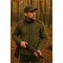 Hubertus® Jagd-Fleecejacke "Lahti" oliv/braun Jagdjacke flauschig warm Outdoorjacke für Jagd, Angeln, Freizeit, Natur & Outdoor von Oefele Jagdbekleidung geräuschlos Freizeitjacke 10823670/328