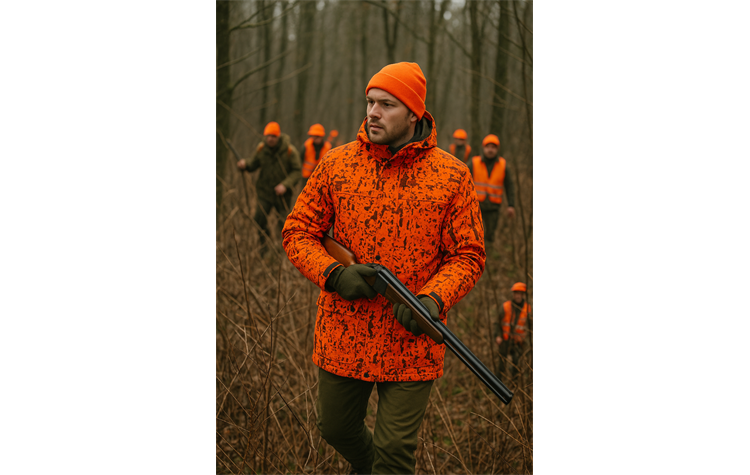 Hubertus Signal-Überjacke Jagdjacke für Treibjagd und Drückjagd wasserdicht mit Membrane 10776649/380 