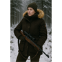 Hubertus Damen-Ansitzjacke mit Fellkragen Jagdjacke mit Membrane wasserdicht 10678696/328