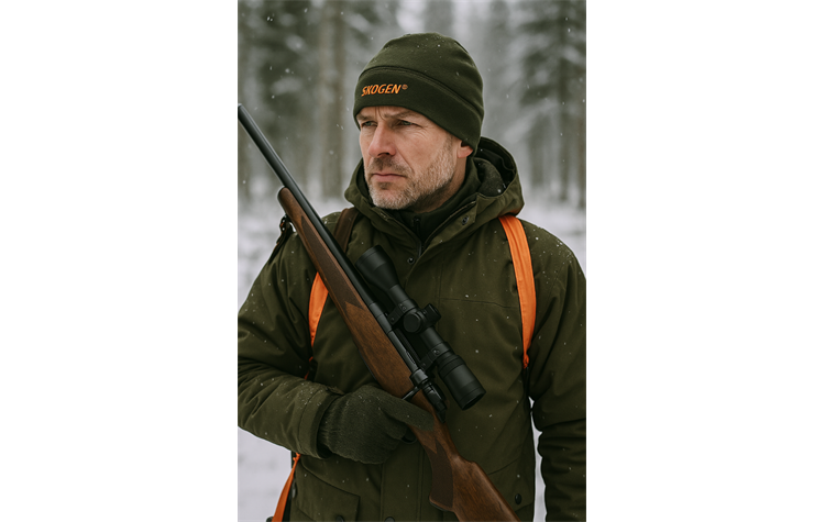 Skogen® Fleece-Wendemütze Jagdmütze oliv/orange Fleecemütze von Oefele Jagd 20046904/336