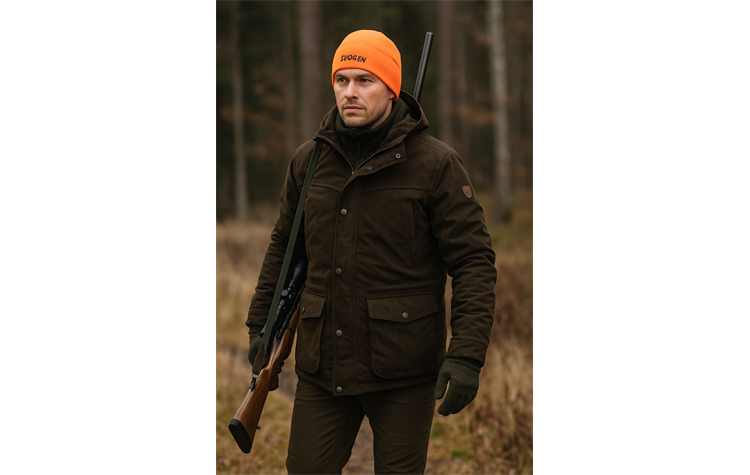 Skogen® Fleece-Wendemütze Jagdmütze oliv/orange Fleecemütze von Oefele Jagd 20046904/336
