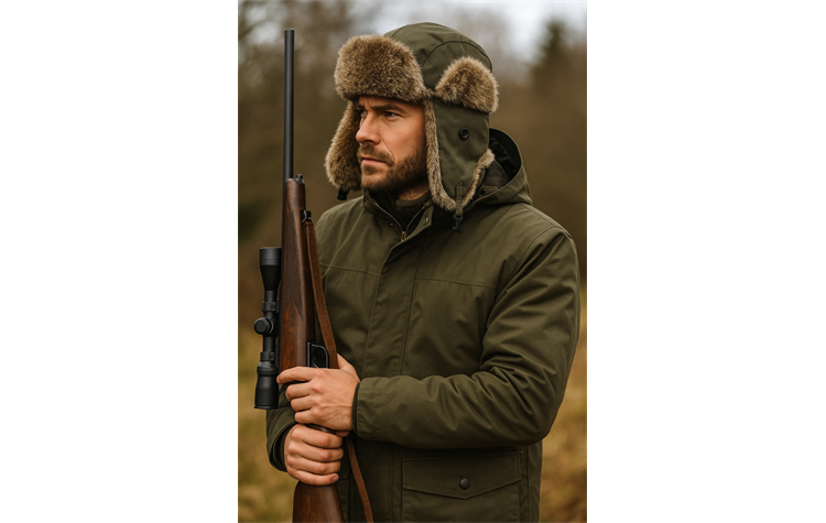 Skogen® Wintermütze für den Ansitz Jagdmütze Fell 20025857/315