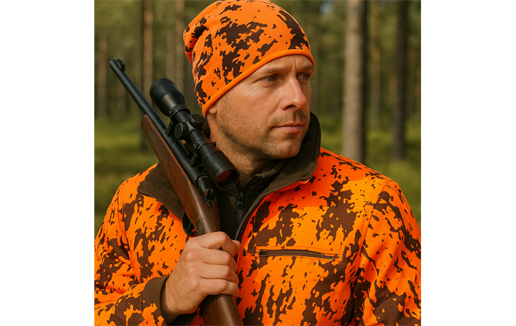 Skogen Hubertus Wende-Signalmütze Jagdmütze Drückjagd Treibjagd signalorange Wendemütze 20043914/162