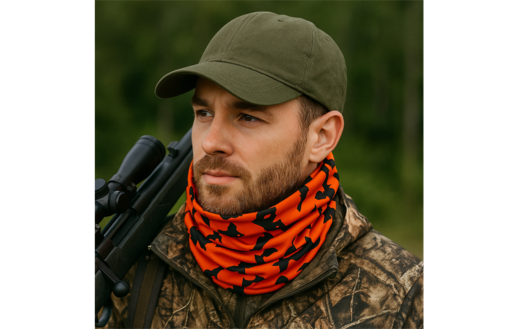 Skogen Hubertus Wende-Halswärmer Neckwärmer Nackenwärmer signalrot 20043915/162