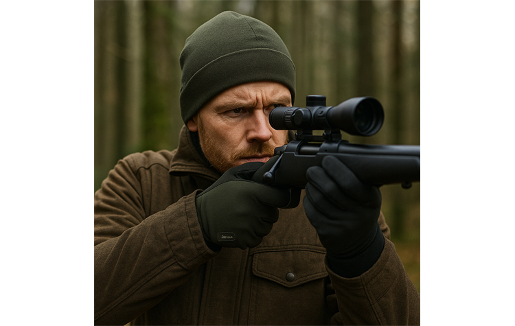 Skogen® wärmende Softshellhandschuhe Jagdhandschuhe oliv/Grün Herren