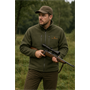 Hubertus® Wende-Fleecejacke "Helsinki" olivgrün/signalorange Jagdjacke Drückjagd NEU Herren 10523408/336